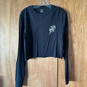 NWT Vans Womens Cropped Skull Long Sleeve